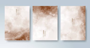 Parlak renkli vektör suluboya arkaplanlı kartlar. Randevunuz, kartpostalınız, afişiniz için tasarım.