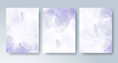 Parlak renkli vektör suluboya arkaplanlı kartlar. Randevunuz, kartpostalınız, afişiniz için tasarım.