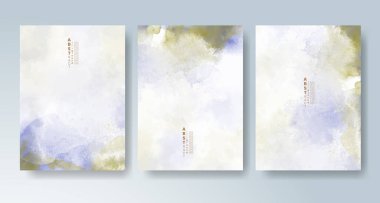 Parlak renkli vektör suluboya arkaplanlı kartlar. Randevunuz, kartpostalınız, afişiniz için tasarım.
