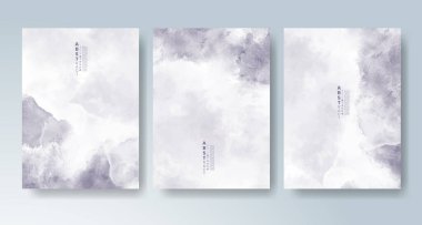 Parlak renkli vektör suluboya arkaplanlı kartlar. Randevunuz, kartpostalınız, afişiniz için tasarım.