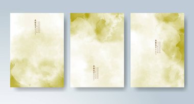 Parlak renkli vektör suluboya arkaplanlı kartlar. Randevunuz, kartpostalınız, afişiniz için tasarım.