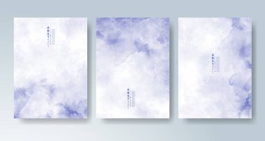 Parlak renkli vektör suluboya arkaplanlı kartlar. Randevunuz, kartpostalınız, afişiniz için tasarım.