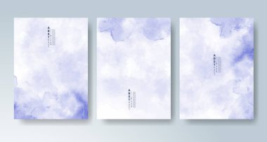 Parlak renkli vektör suluboya arkaplanlı kartlar. Randevunuz, kartpostalınız, afişiniz için tasarım.