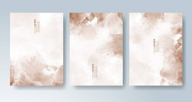 Parlak renkli vektör suluboya arkaplanlı kartlar. Randevunuz, kartpostalınız, afişiniz için tasarım.