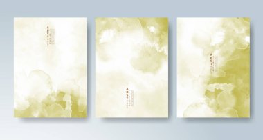 Parlak renkli vektör suluboya arkaplanlı kartlar. Randevunuz, kartpostalınız, afişiniz için tasarım.