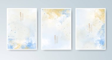 Parlak renkli vektör suluboya arkaplanlı kartlar. Randevunuz, kartpostalınız, afişiniz için tasarım.