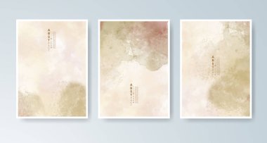 Parlak renkli vektör suluboya arkaplanlı kartlar. Randevunuz, kartpostalınız, afişiniz için tasarım.