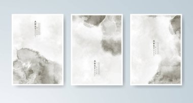 Parlak renkli vektör suluboya arkaplanlı kartlar. Randevunuz, kartpostalınız, afişiniz için tasarım.