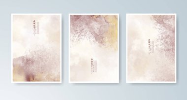 Parlak renkli vektör suluboya arkaplanlı kartlar. Randevunuz, kartpostalınız, afişiniz için tasarım.