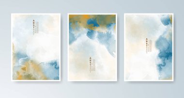 Parlak renkli vektör suluboya arkaplanlı kartlar. Randevunuz, kartpostalınız, afişiniz için tasarım.