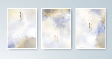 Parlak renkli vektör suluboya arkaplanlı kartlar. Randevunuz, kartpostalınız, afişiniz için tasarım.