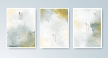 Parlak renkli vektör suluboya arkaplanlı kartlar. Randevunuz, kartpostalınız, afişiniz için tasarım.