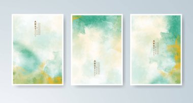 Parlak renkli vektör suluboya arkaplanlı kartlar. Randevunuz, kartpostalınız, afişiniz için tasarım.