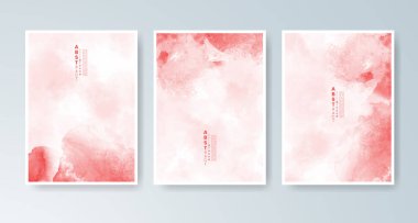 Parlak renkli vektör suluboya arkaplanlı kartlar. Randevunuz, kartpostalınız, afişiniz için tasarım.