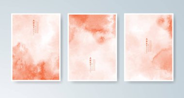 Parlak renkli vektör suluboya arkaplanlı kartlar. Randevunuz, kartpostalınız, afişiniz için tasarım.