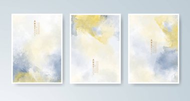 Parlak renkli vektör suluboya arkaplanlı kartlar. Randevunuz, kartpostalınız, afişiniz için tasarım.