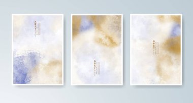 Parlak renkli vektör suluboya arkaplanlı kartlar. Randevunuz, kartpostalınız, afişiniz için tasarım.