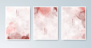 Parlak renkli vektör suluboya arkaplanlı kartlar. Randevunuz, kartpostalınız, afişiniz için tasarım.