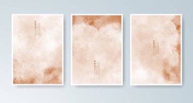 Parlak renkli vektör suluboya arkaplanlı kartlar. Randevunuz, kartpostalınız, afişiniz için tasarım.