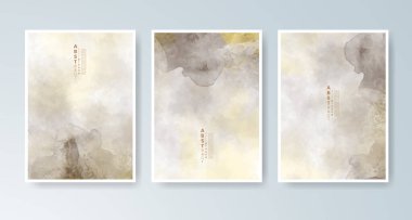 Parlak renkli vektör suluboya arkaplanlı kartlar. Randevunuz, kartpostalınız, afişiniz için tasarım.