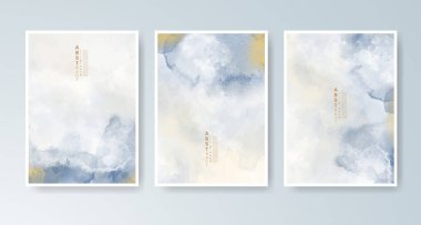 Parlak renkli vektör suluboya arkaplanlı kartlar. Randevunuz, kartpostalınız, afişiniz için tasarım.