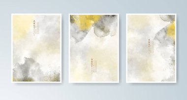 Parlak renkli vektör suluboya arkaplanlı kartlar. Randevunuz, kartpostalınız, afişiniz için tasarım.