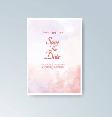 Suluboya düğün davetiyesi