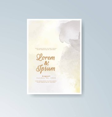 Suluboya düğün davetiyesi