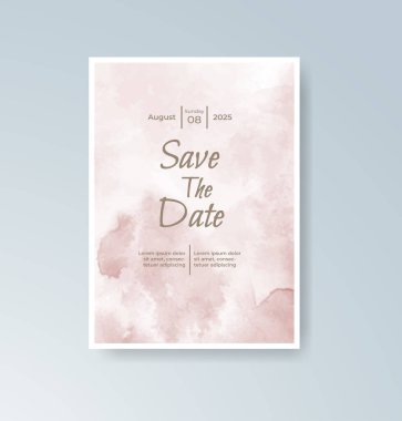 Suluboya düğün davetiyesi