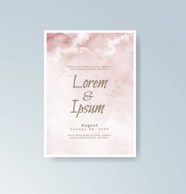 Suluboya düğün davetiyesi