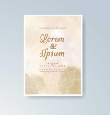 Suluboya düğün davetiyesi