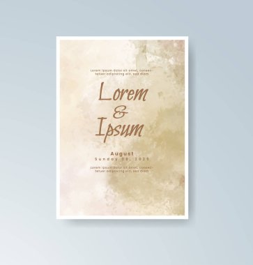 Suluboya düğün davetiyesi