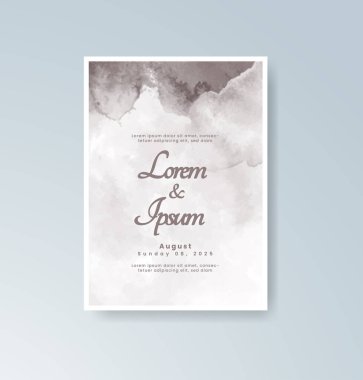 Suluboya düğün davetiyesi