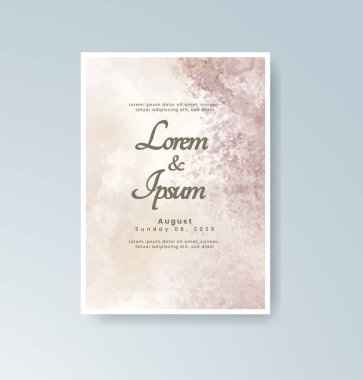 Suluboya düğün davetiyesi