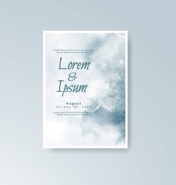 Suluboya düğün davetiyesi