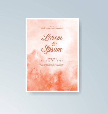 Suluboya düğün davetiyesi