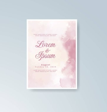 Suluboya düğün davetiyesi