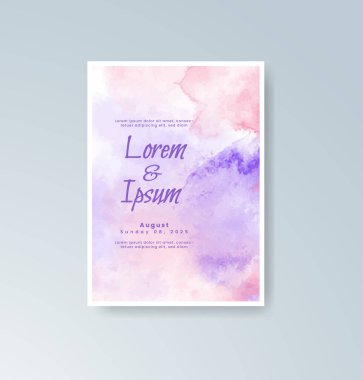 Suluboya düğün davetiyesi