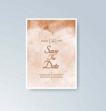 Suluboya düğün davetiyesi