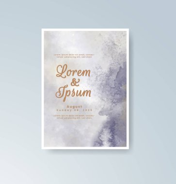 Suluboya düğün davetiyesi