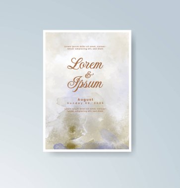 Suluboya düğün davetiyesi