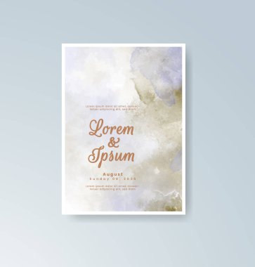 Suluboya düğün davetiyesi