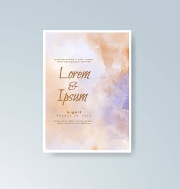 Suluboya düğün davetiyesi