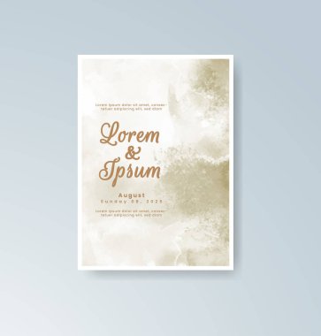 Suluboya düğün davetiyesi