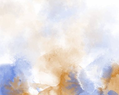 Arkaplan için soyut renkli suluboya. Dijital resim. Suluboya düğün davetiyesi için