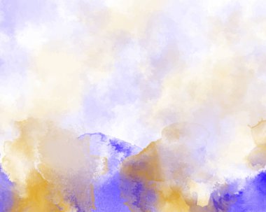 Arkaplan için soyut renkli suluboya. Dijital resim. Suluboya düğün davetiyesi için