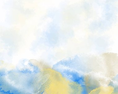 Arkaplan için soyut renkli suluboya. Dijital resim. Suluboya düğün davetiyesi için