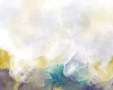 Arkaplan için soyut renkli suluboya. Dijital resim. Suluboya düğün davetiyesi için