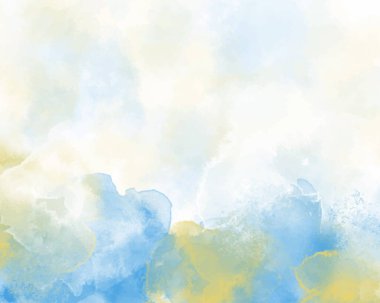 Arkaplan için soyut renkli suluboya. Dijital resim. Suluboya düğün davetiyesi için