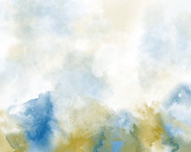 Arkaplan için soyut renkli suluboya. Dijital resim. Suluboya düğün davetiyesi için